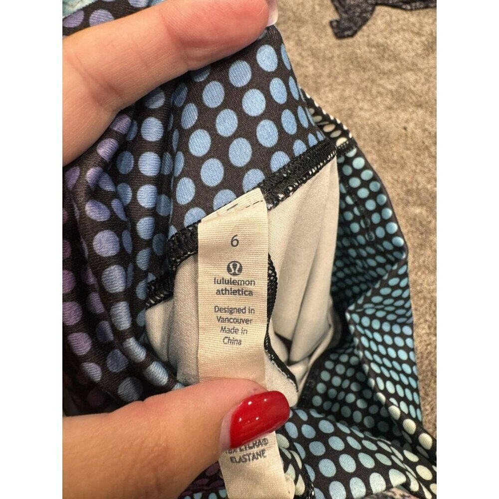 Lululemon Wunder Under Pant III *Full-On Luon Cosmic Dot Sz 6 EUC - Picture 4 of 7